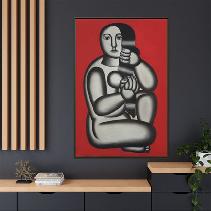 Modern Art Framed Canvas Print, Abstract Art Wall Decor, Minimalist Home Decoration, Unique Gift for Art Lovers, Pop Art Styling