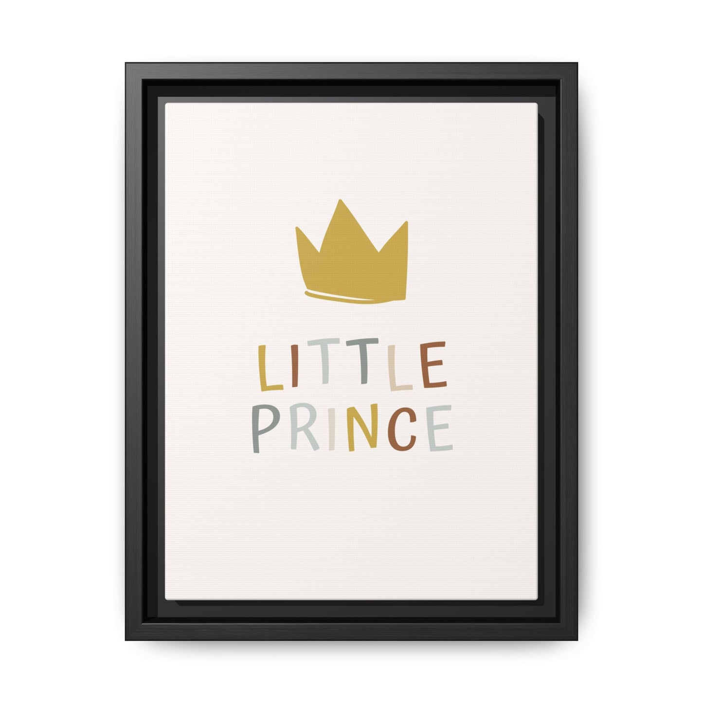 Framed Canvas Art Print, Little Prince Wall Decor, Kids Room Decoration, Nursery Art, Gift for Baby Shower, Toddler Room Aesthetic