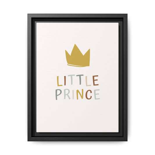 Framed Canvas Art Print, Little Prince Wall Decor, Kids Room Decoration, Nursery Art, Gift for Baby Shower, Toddler Room Aesthetic