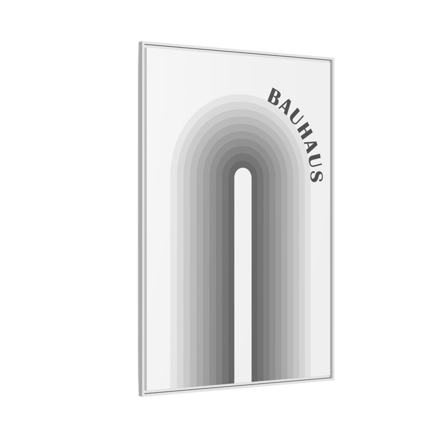 Bauhaus Framed Matte Canvas Art - Modern Geometric Wall Decor