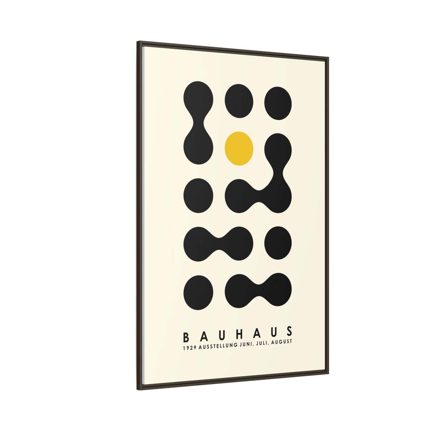 Bauhaus Inspired Framed Canvas Art - Modern Wall Decor