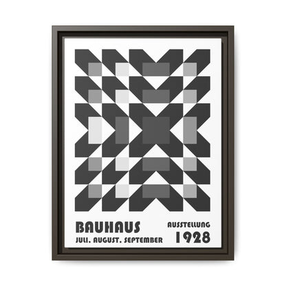 Bauhaus Abstract Framed Canvas Art - Modern Wall Decor for Design Lovers
