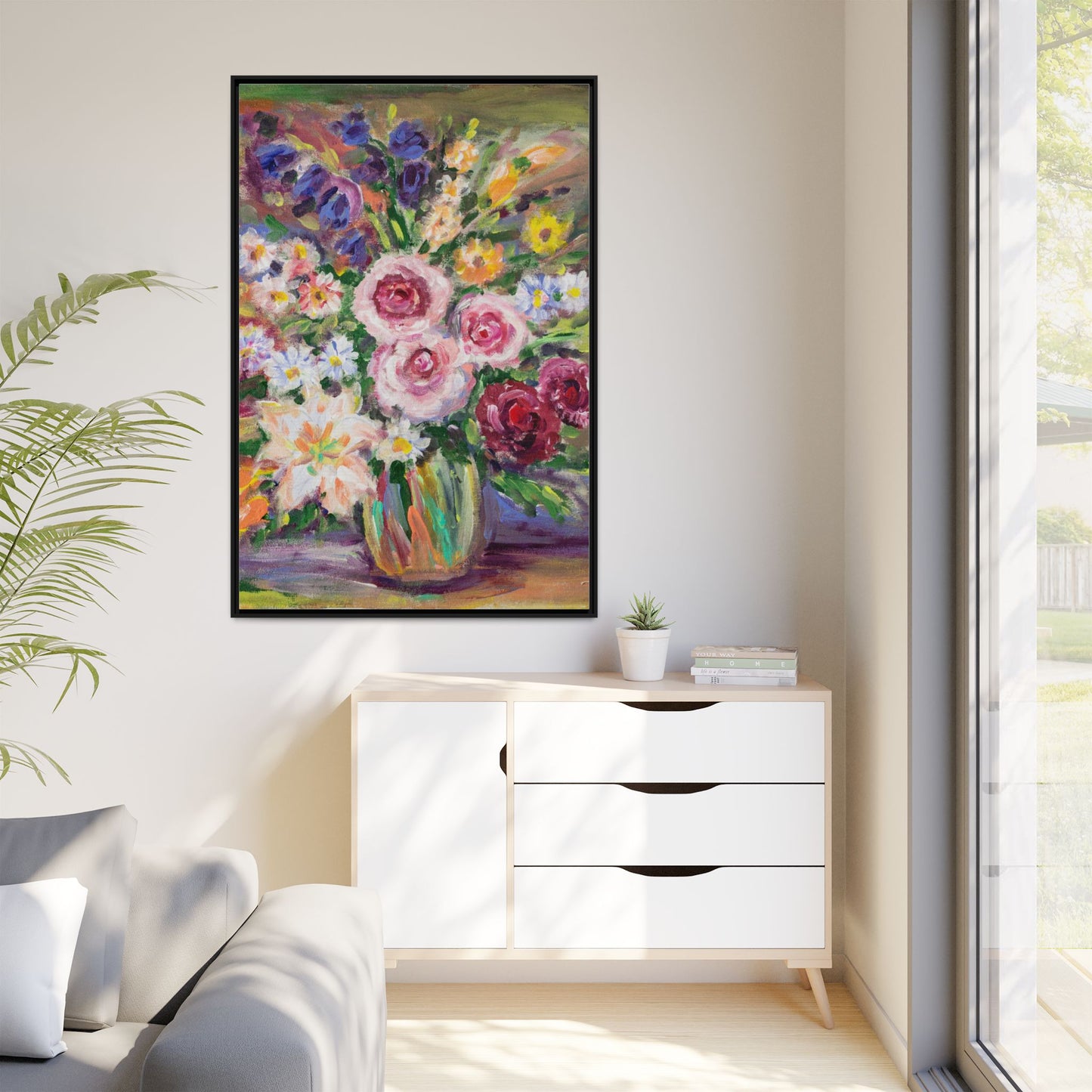 Matte Canvas, Framed (Multi-color)