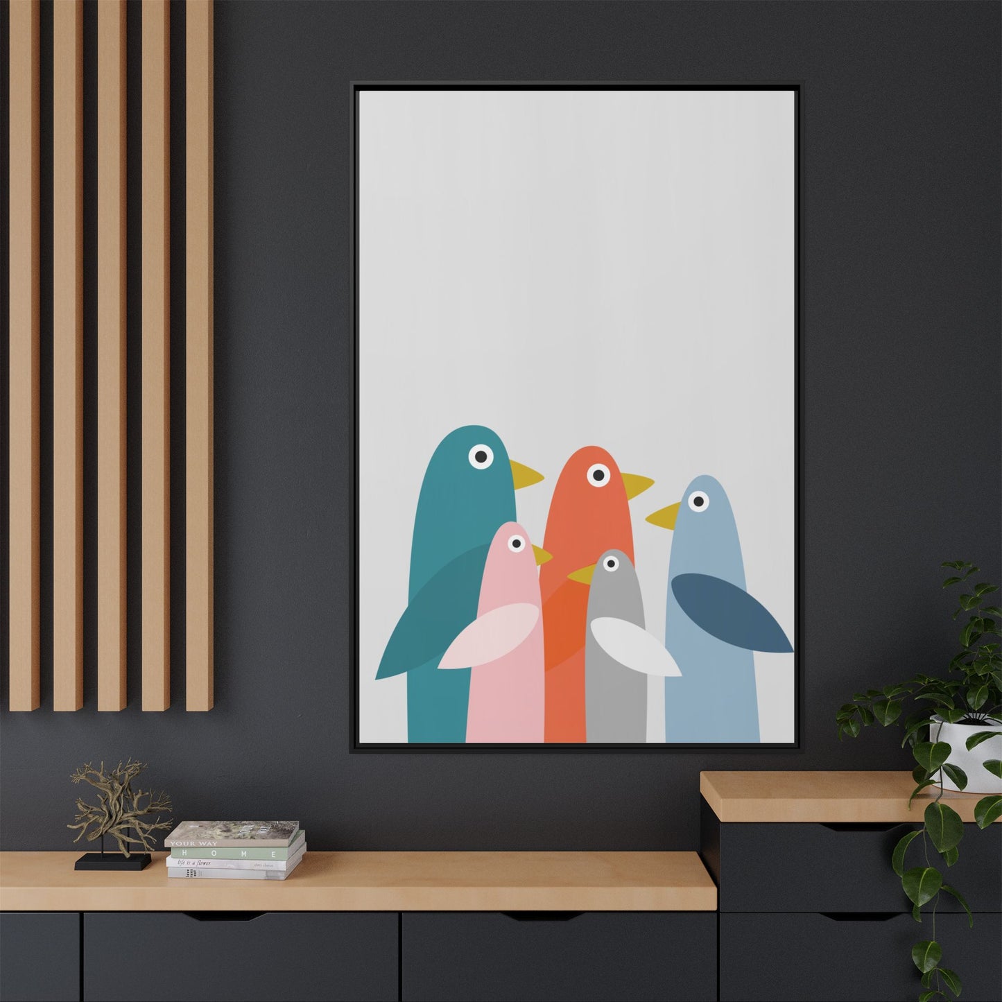 Matte Canvas, Framed (Multi-color)