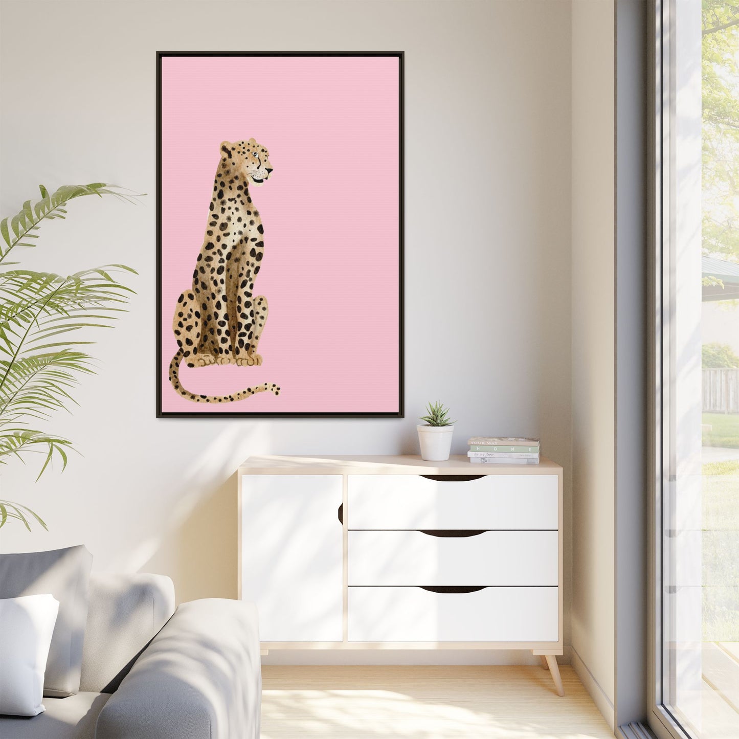 Leopard Art Print - Stylish Framed Canvas for Modern Decor