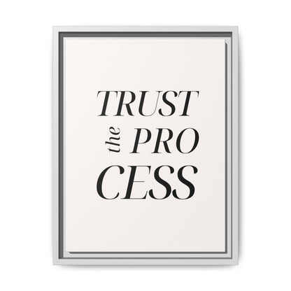 Inspirational Framed Canvas Wall Art - 'Trust the Process'