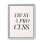 Inspirational Framed Canvas Wall Art - 'Trust the Process'