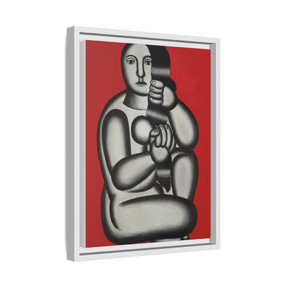 Modern Art Framed Canvas Print, Abstract Art Wall Decor, Minimalist Home Decoration, Unique Gift for Art Lovers, Pop Art Styling