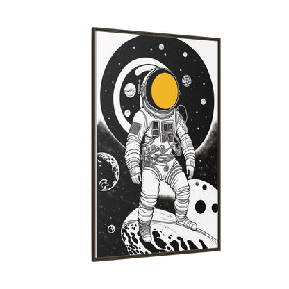 Astronaut Canvas Print, Cosmic Wall Art, Space Decor for Kids, Modern Home Decoration, Gift for Space Enthusiasts, Unique Astronaut Wall Art
