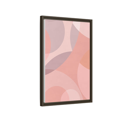 Modern Abstract Canvas Art Print - Multi-color Framed Decor