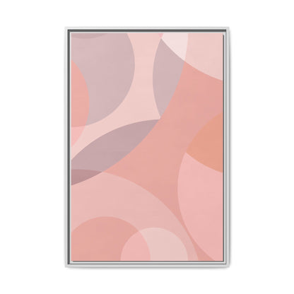 Modern Abstract Canvas Art Print - Multi-color Framed Decor
