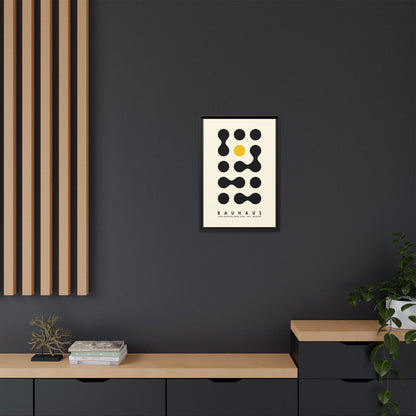 Bauhaus Inspired Framed Canvas Art - Modern Wall Decor