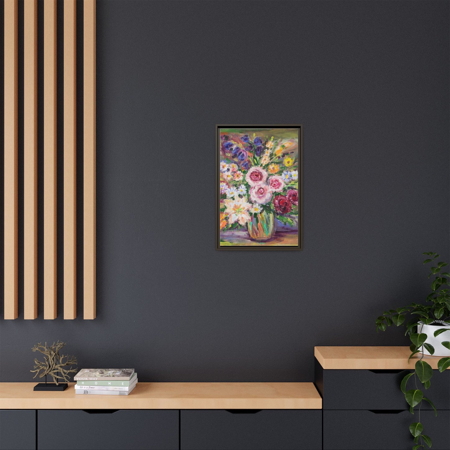 Matte Canvas, Framed (Multi-color)