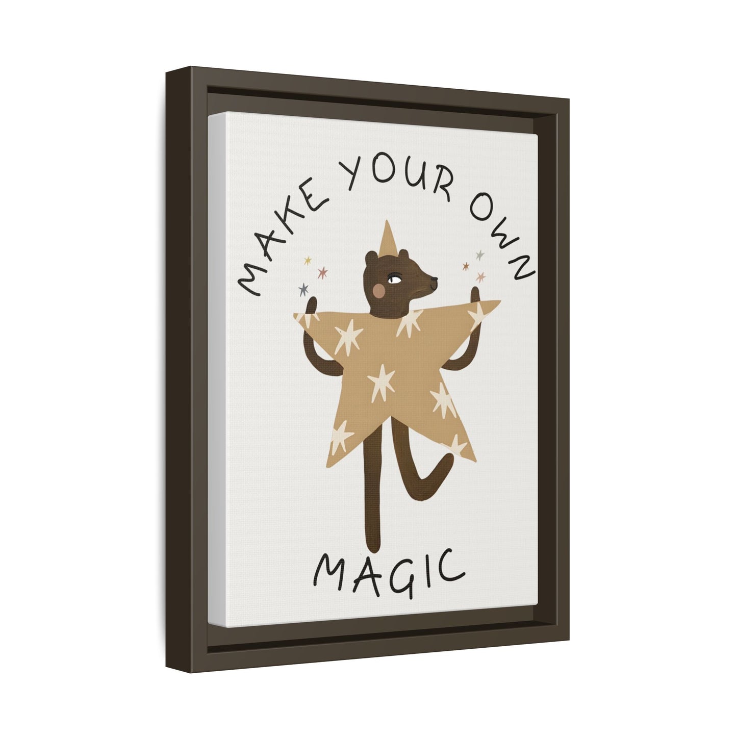 Magic-Inspiring Framed Canvas Art | Home Decor, Wall Art, Inspirational Gift, Bear Decor, Kids Room Artwork