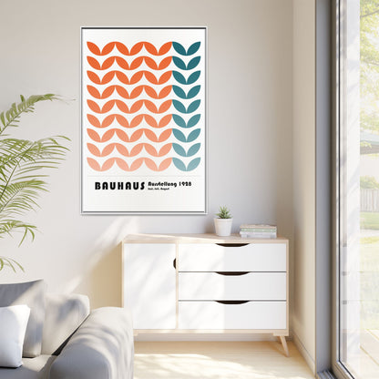Bauhaus Art Print - Framed Matte Canvas Wall Decor