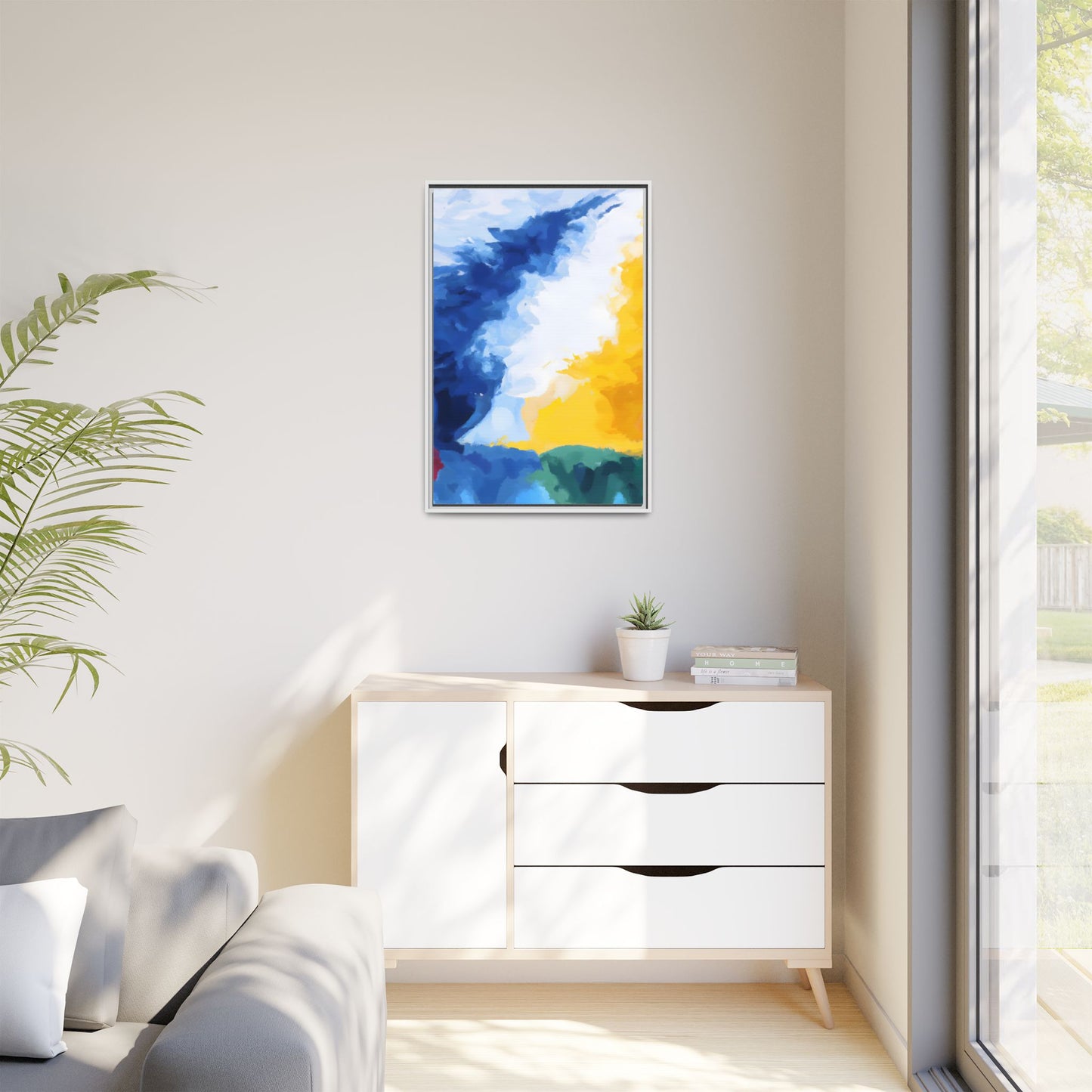 Matte Canvas, Framed (Multi-color)