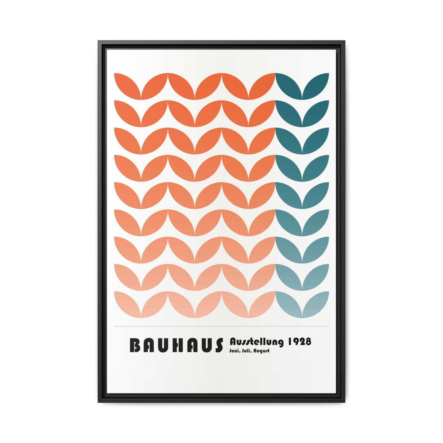 Bauhaus Art Print - Framed Matte Canvas Wall Decor