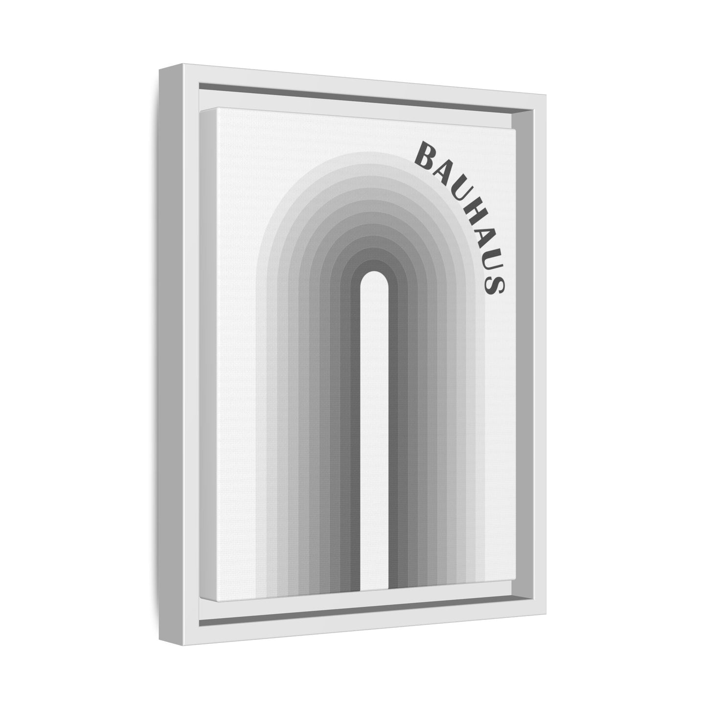 Bauhaus Framed Matte Canvas Art - Modern Geometric Wall Decor