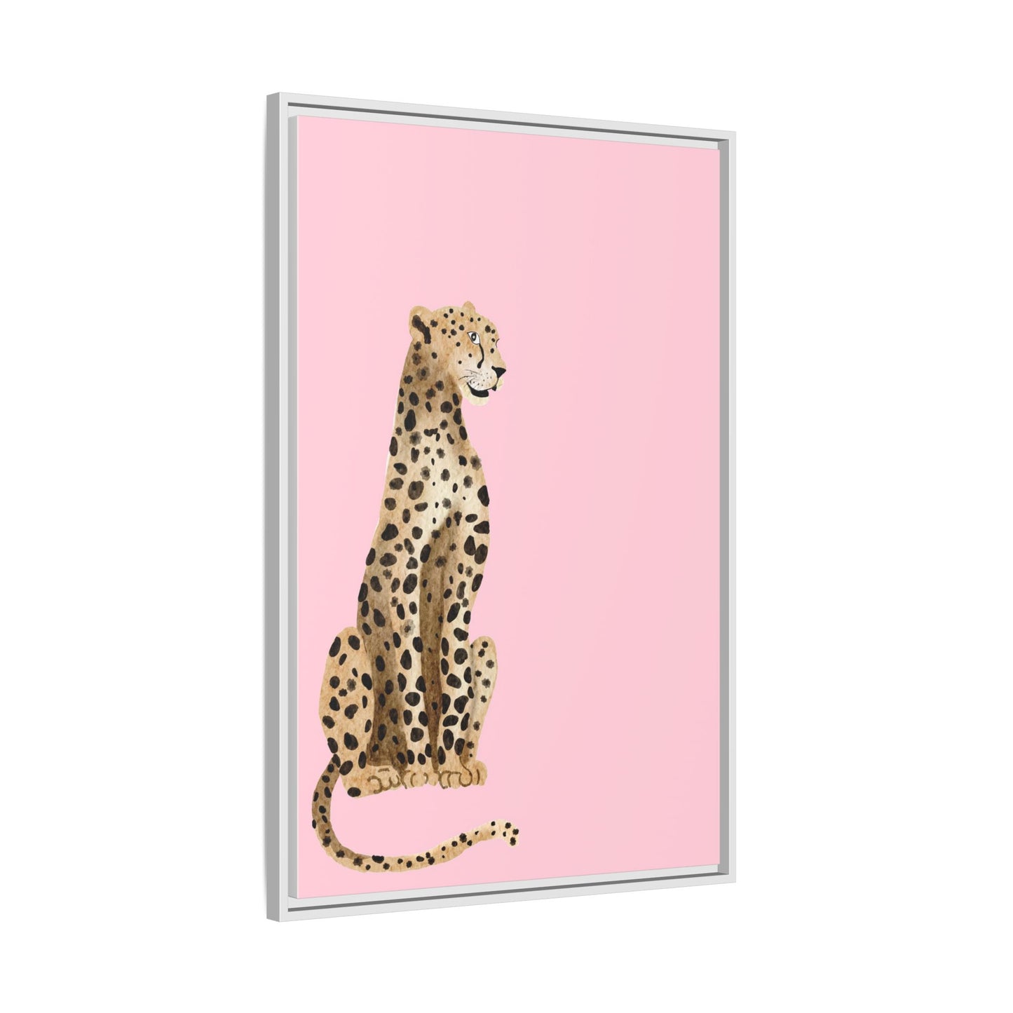 Leopard Art Print - Stylish Framed Canvas for Modern Decor