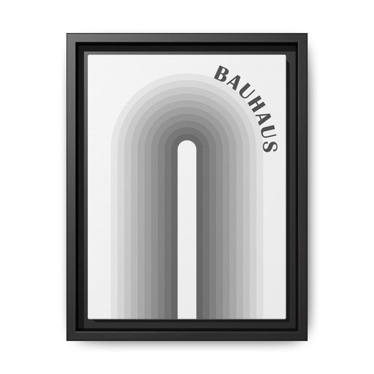 Bauhaus Framed Matte Canvas Art - Modern Geometric Wall Decor