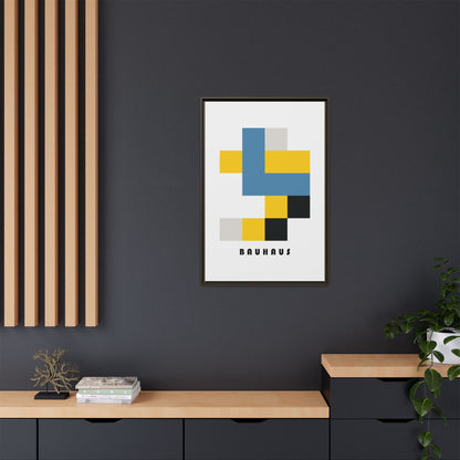Bauhaus Art Canvas Print - Framed Modern Wall Decor