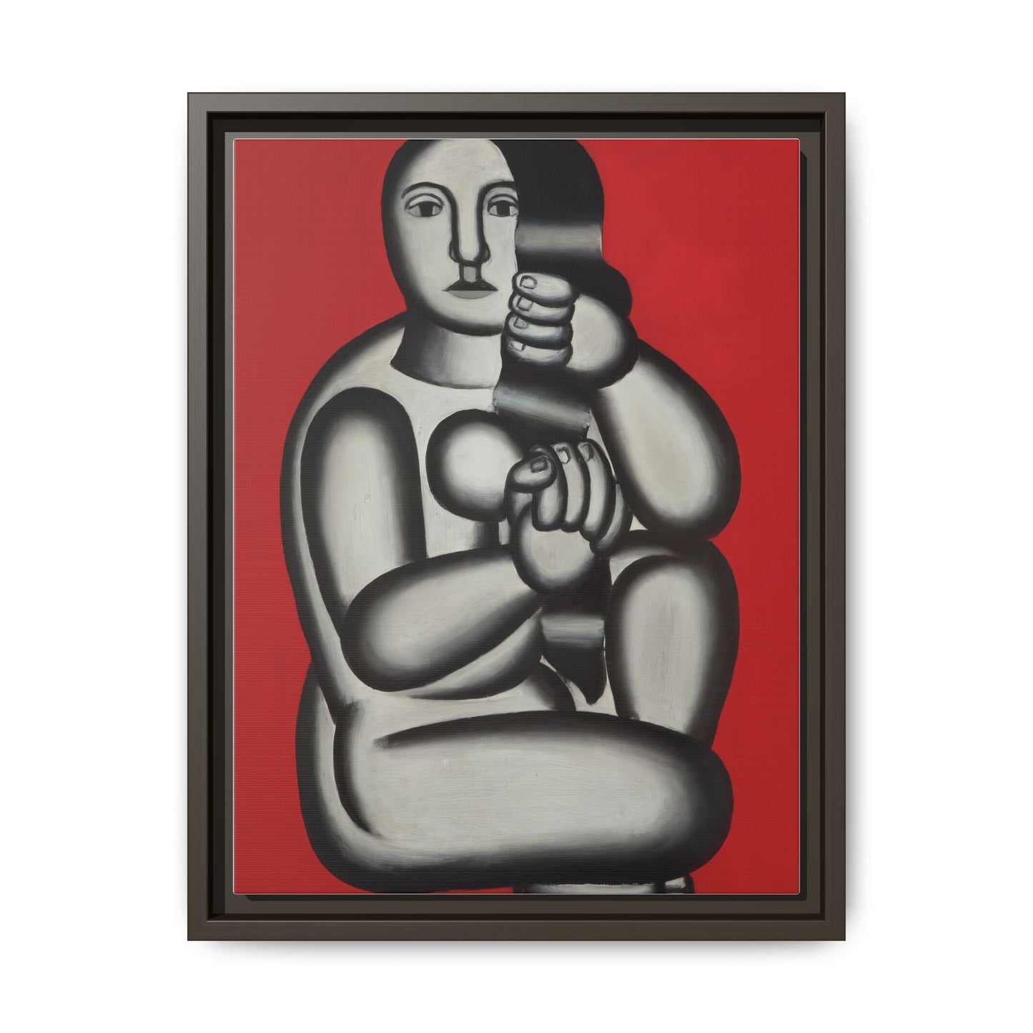 Modern Art Framed Canvas Print, Abstract Art Wall Decor, Minimalist Home Decoration, Unique Gift for Art Lovers, Pop Art Styling