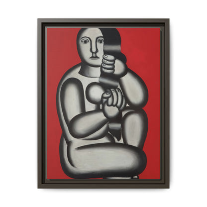 Modern Art Framed Canvas Print, Abstract Art Wall Decor, Minimalist Home Decoration, Unique Gift for Art Lovers, Pop Art Styling