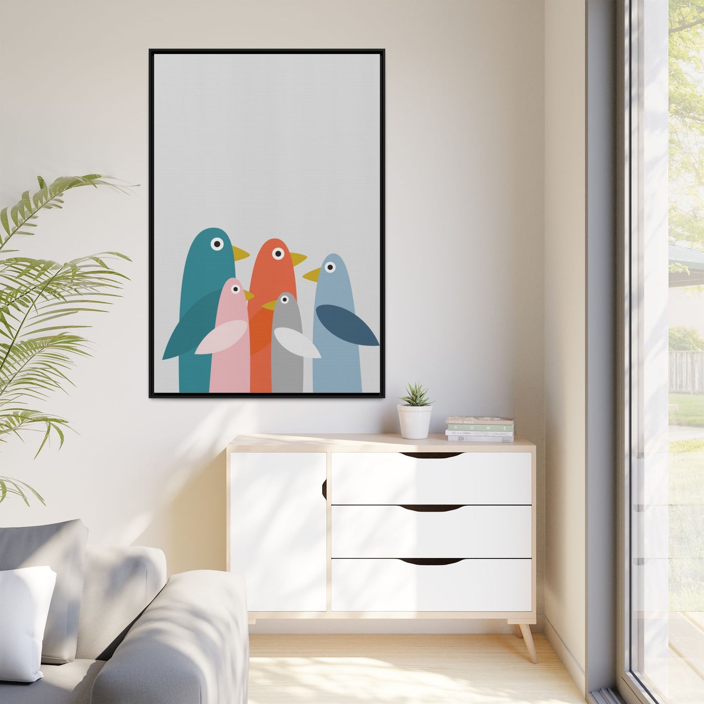 Matte Canvas, Framed (Multi-color)