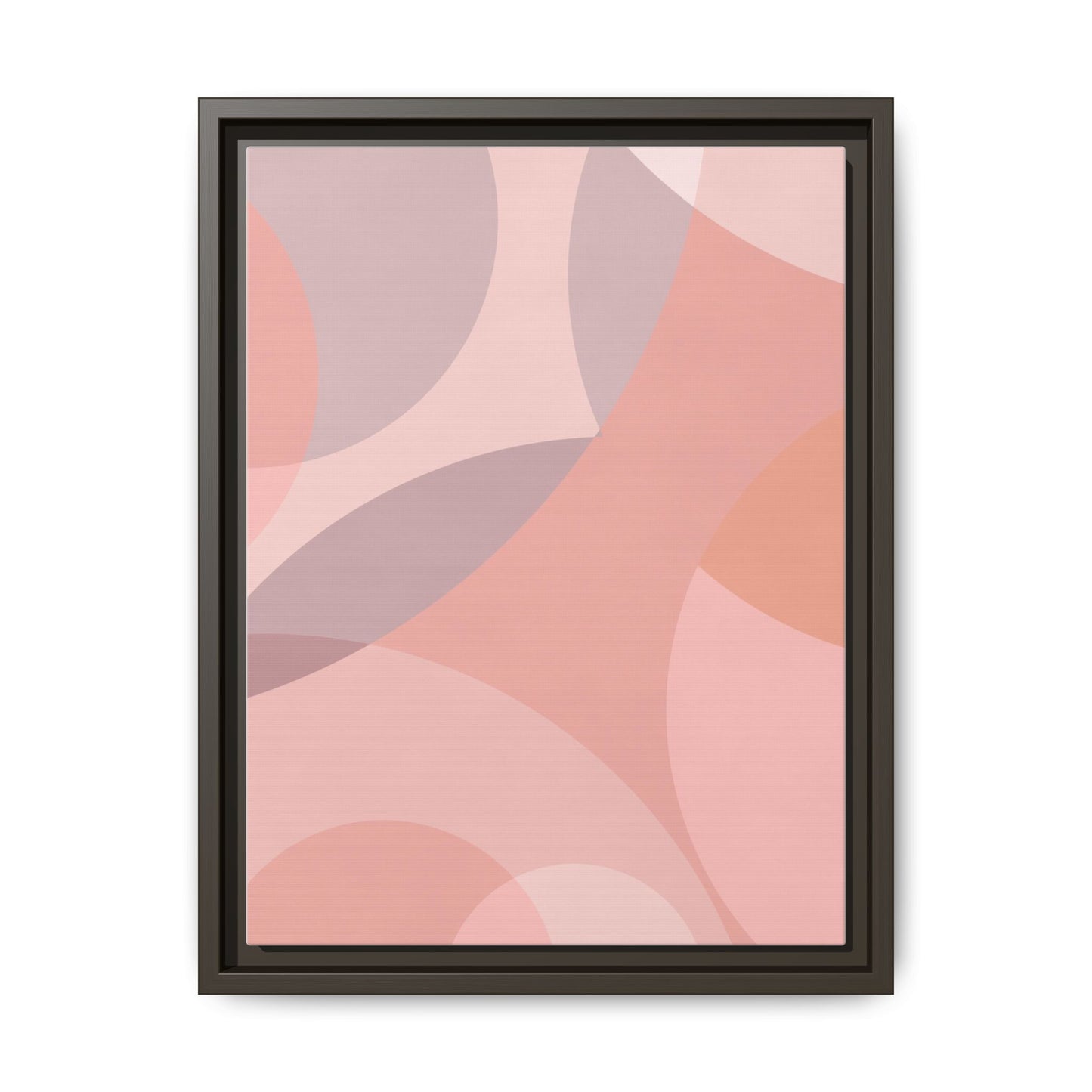 Modern Abstract Canvas Art Print - Multi-color Framed Decor