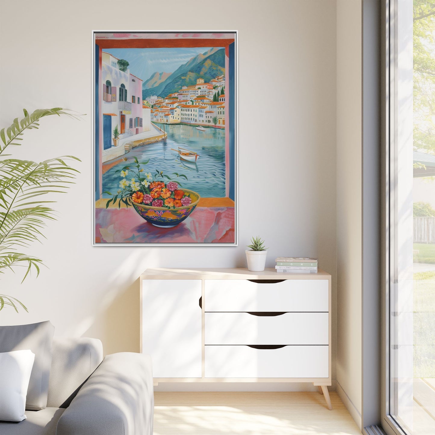 Matte Canvas, Framed (Multi-color)