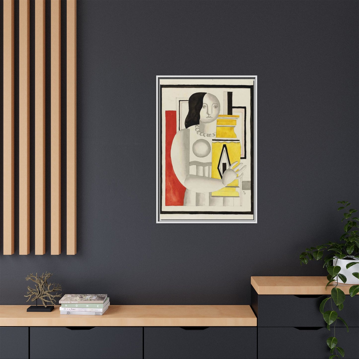 Matte Canvas, Framed (Multi-color)