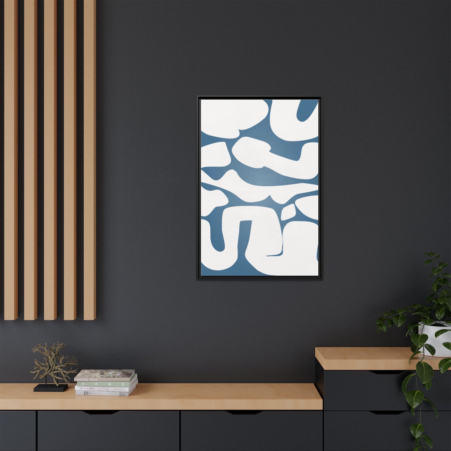 Modern Abstract Framed Canvas Art