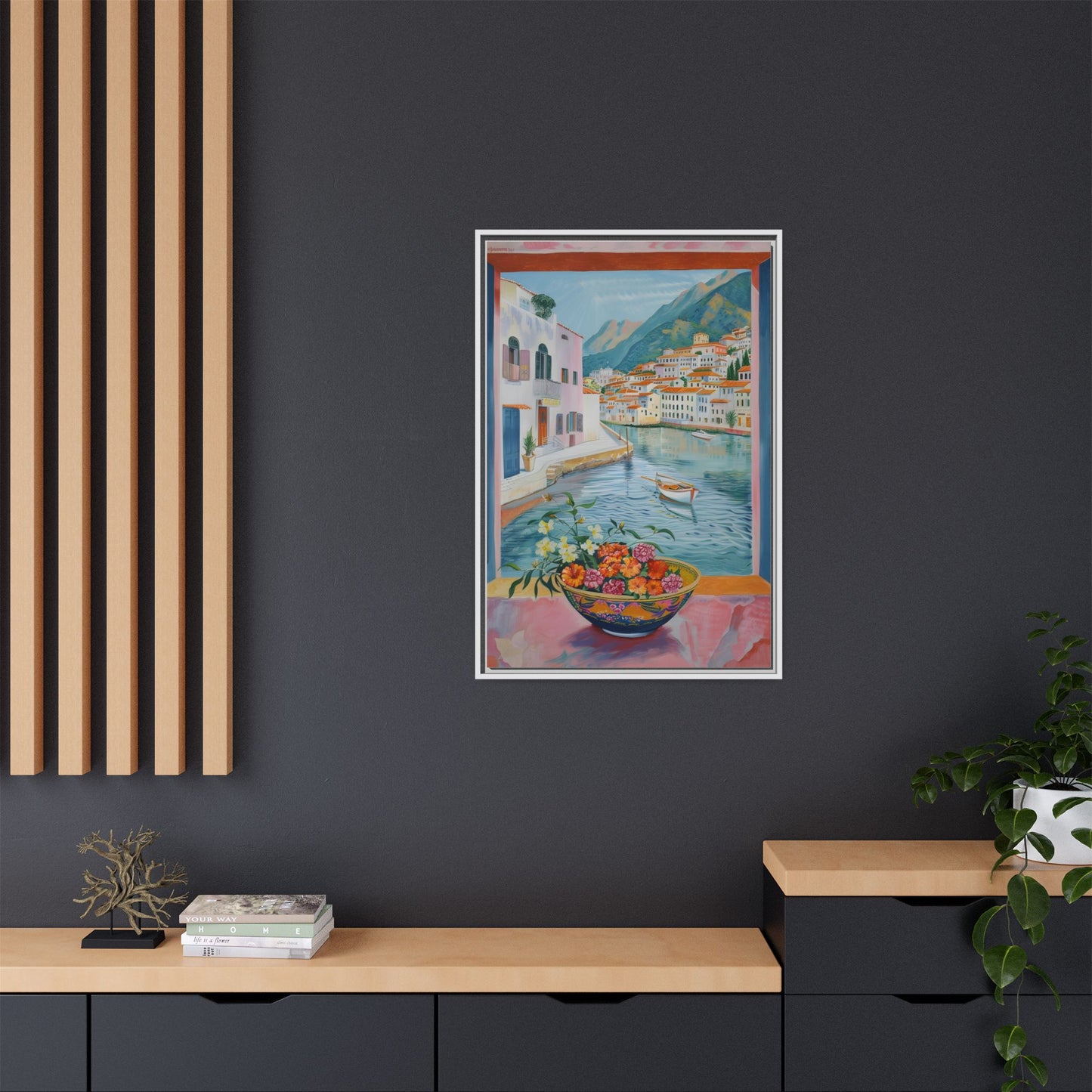 Matte Canvas, Framed (Multi-color)