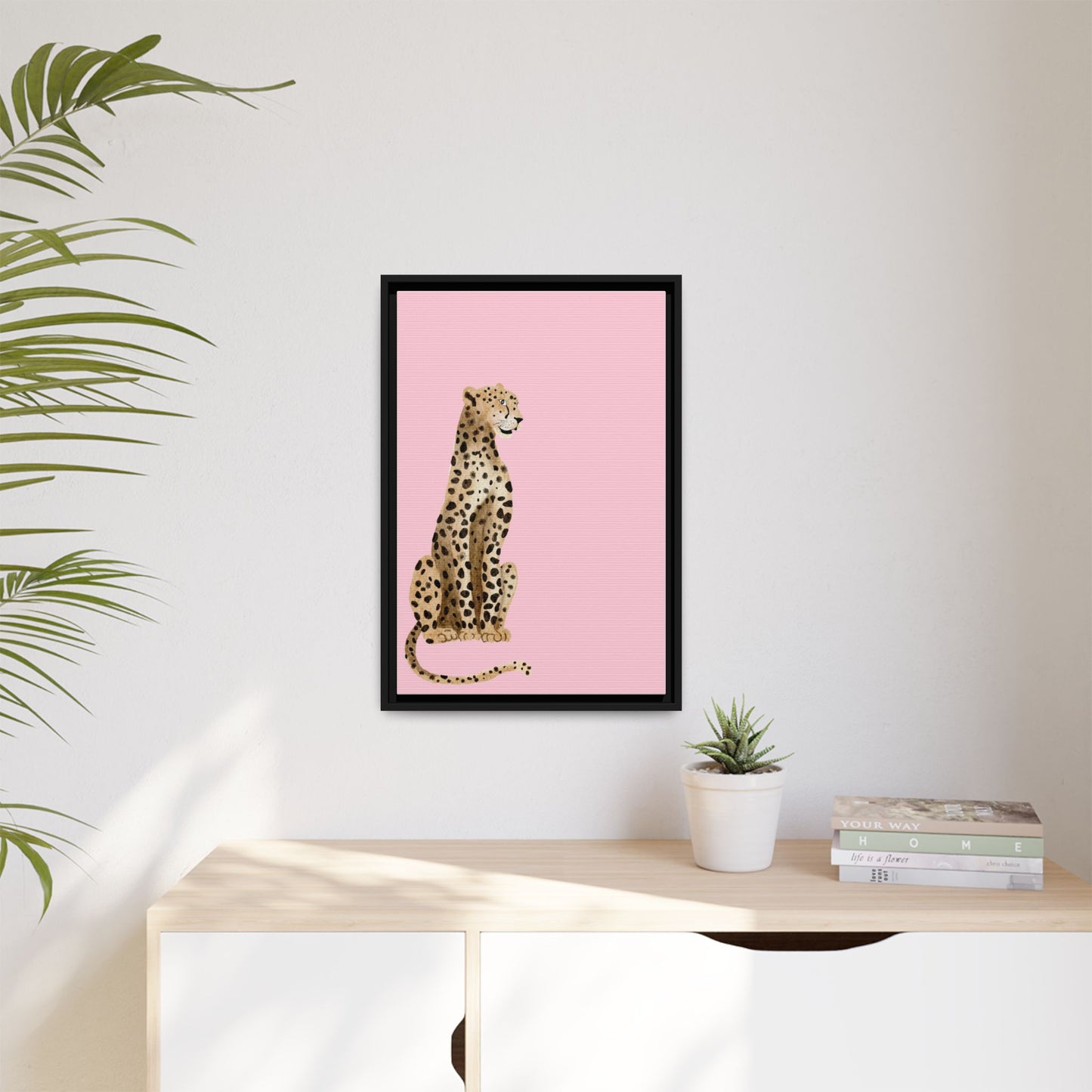 Leopard Art Print - Stylish Framed Canvas for Modern Decor