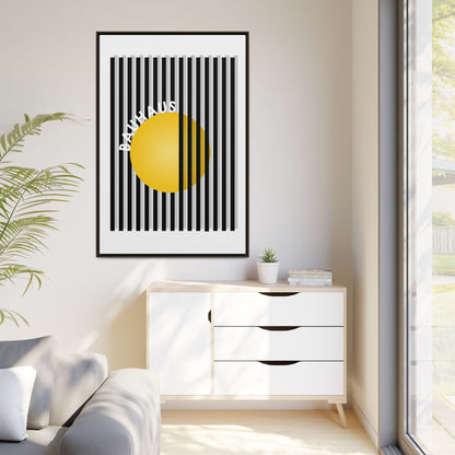 Bauhaus Art Canvas Framed Print - Modern Multi-color Wall Decor