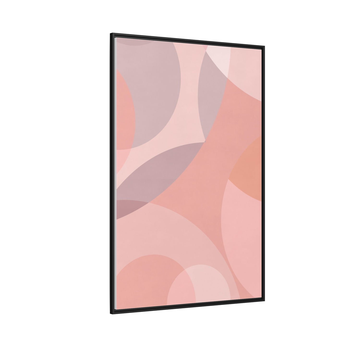 Modern Abstract Canvas Art Print - Multi-color Framed Decor