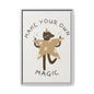 Magic-Inspiring Framed Canvas Art | Home Decor, Wall Art, Inspirational Gift, Bear Decor, Kids Room Artwork
