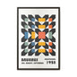 Bauhaus-Inspired Framed Canvas Art - Retro Multi-Color Wall Decor
