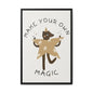 Magic-Inspiring Framed Canvas Art | Home Decor, Wall Art, Inspirational Gift, Bear Decor, Kids Room Artwork