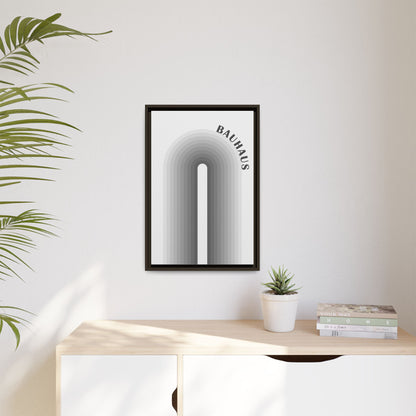 Bauhaus Framed Matte Canvas Art - Modern Geometric Wall Decor