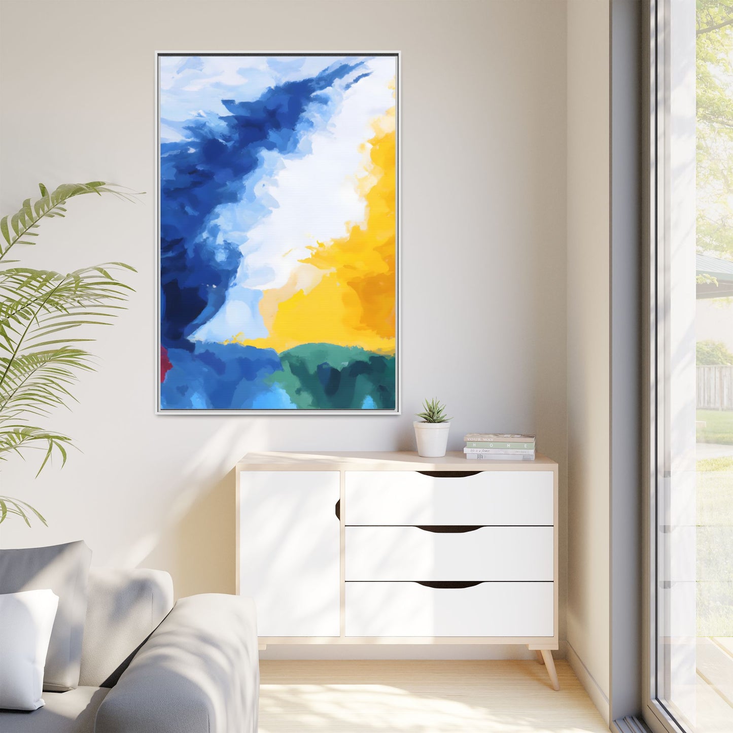 Matte Canvas, Framed (Multi-color)