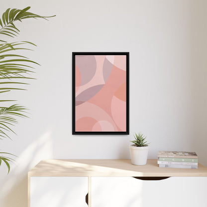 Modern Abstract Canvas Art Print - Multi-color Framed Decor
