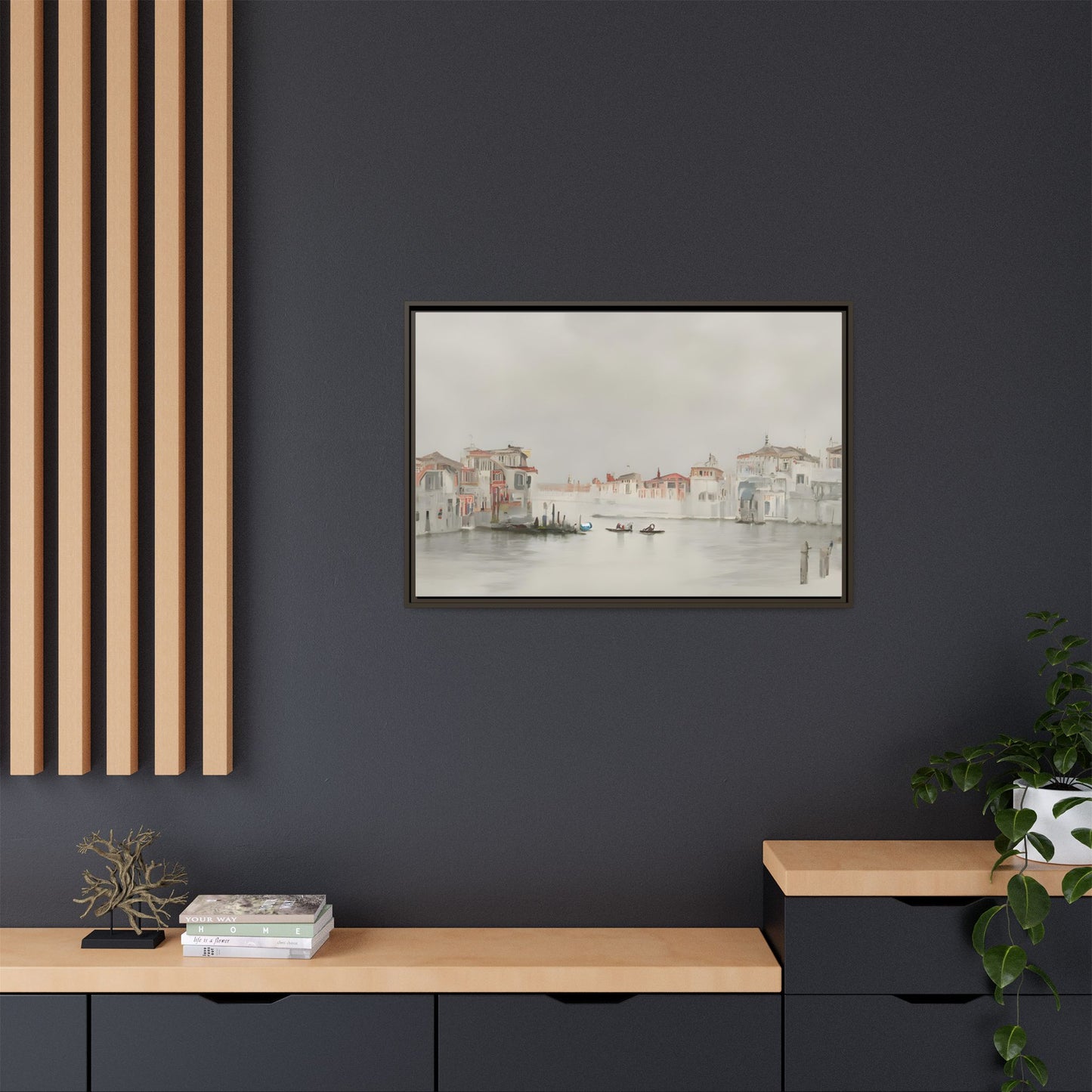 Matte Canvas, Framed (Multi-color)