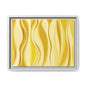 Modern Abstract Framed Art Print, Yellow Wave Canvas, Home Décor, Wall Art, Minimalist Design, Gift for Her, Art for Living Room