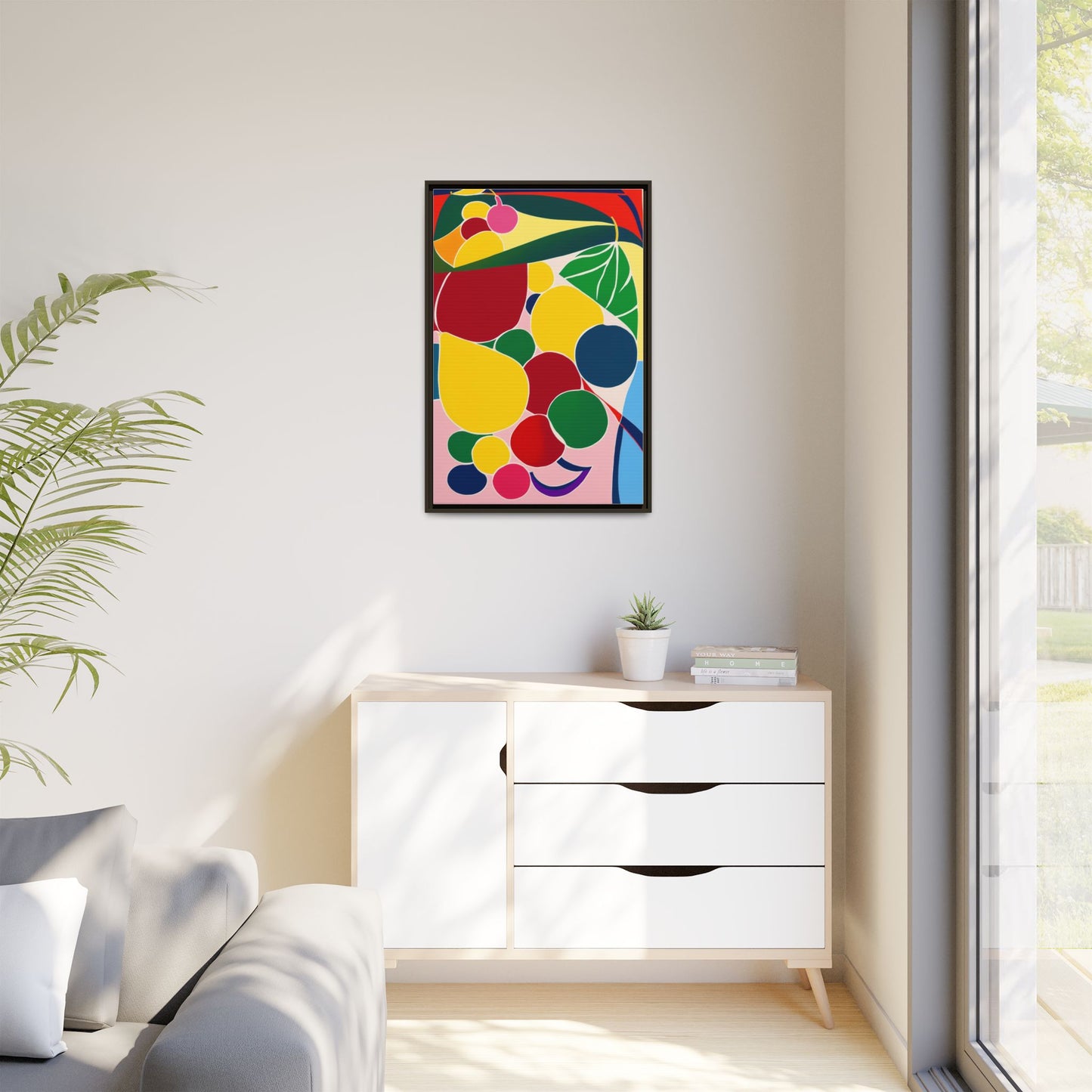 Matte Canvas, Framed (Multi-color)