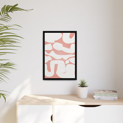 Modern Abstract Framed Canvas Art - Multi-Color Wall Decor