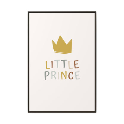 Framed Canvas Art Print, Little Prince Wall Decor, Kids Room Decoration, Nursery Art, Gift for Baby Shower, Toddler Room Aesthetic