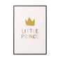 Framed Canvas Art Print, Little Prince Wall Decor, Kids Room Decoration, Nursery Art, Gift for Baby Shower, Toddler Room Aesthetic
