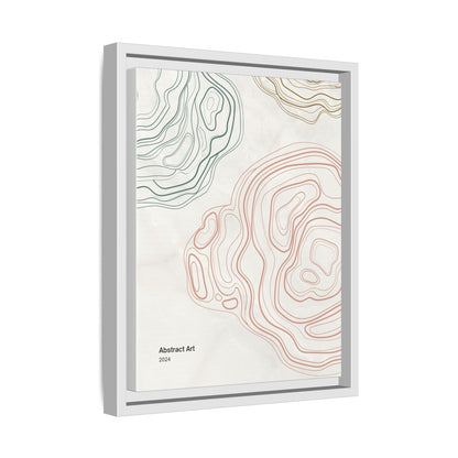 Abstract Multi-Color Framed Canvas Art Print - 2024 Decor