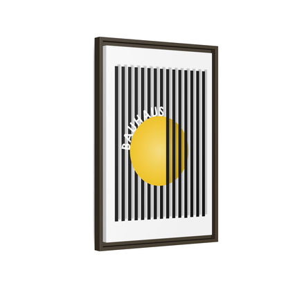 Bauhaus Art Canvas Framed Print - Modern Multi-color Wall Decor